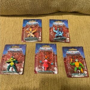 NIP Masters Of The Universe Mattel Micro Collection Set Of 5 -He Man,Skeletor